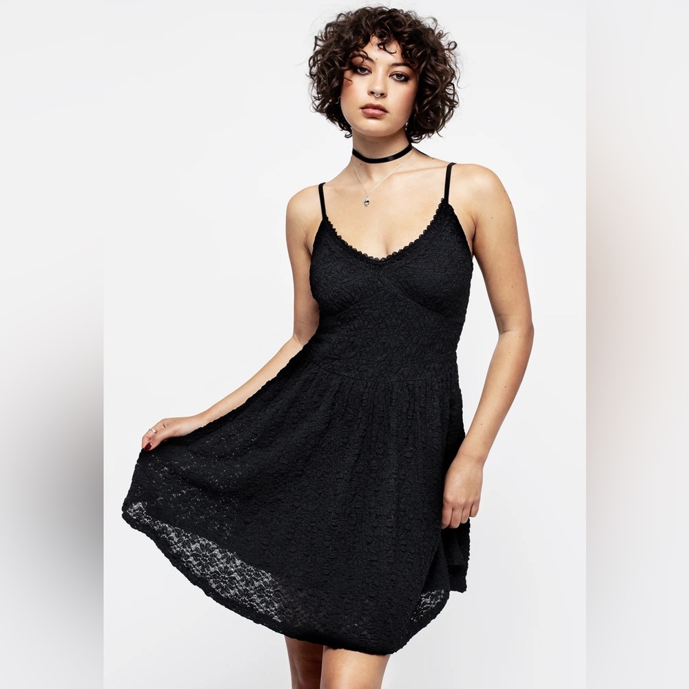 NWT Disturbia Heartsick Textured Babydoll Jersey Mini Dress